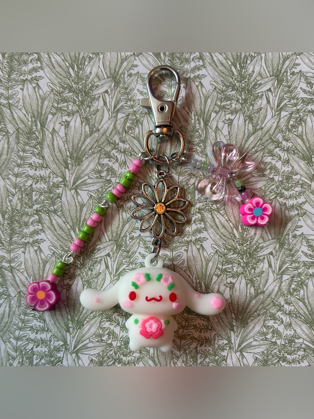 Handmade cinnamoroll keychain <3